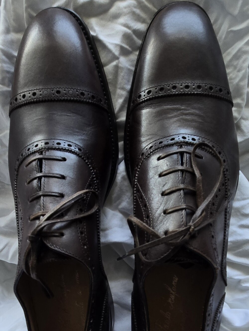 Paolo Scafora Brogue Cap Toe Oxfords